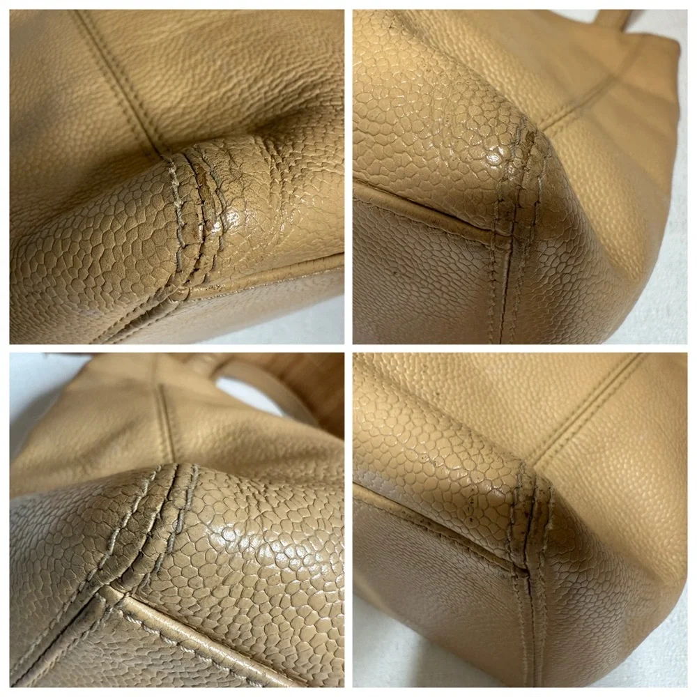 CHANEL Leather Tote with Logo-see callouts